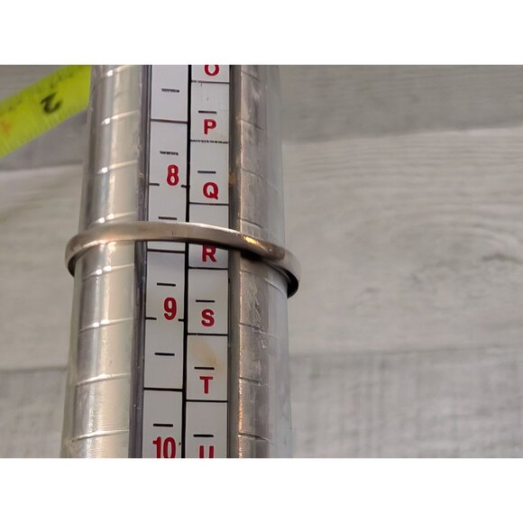 Sterling Silver Ring With Opal Center Stone & Amethyst Side Stones Size 8.5 - Picture 4 of 4